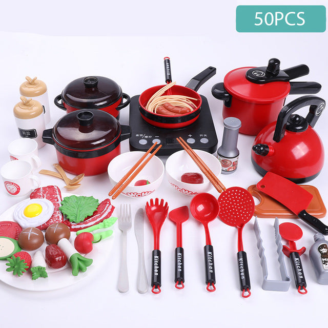 Children's Simulation Kitchen Cooking And Cooking Toy Set